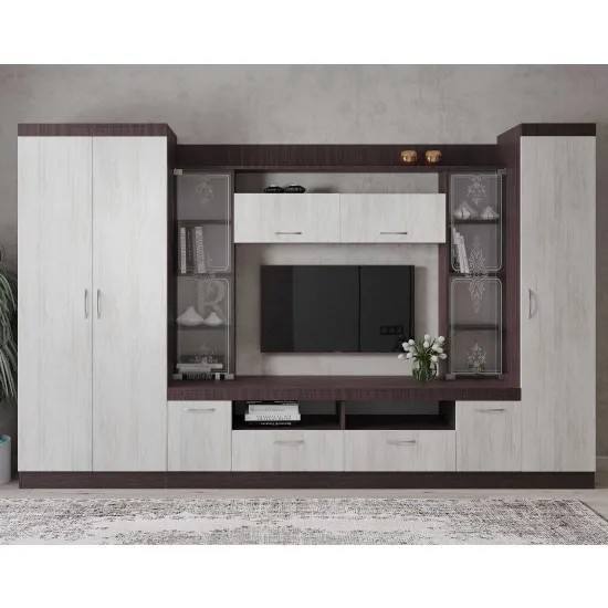 Living ML-Mobila ML-2 (310 cm), Wenghe maghia / Artvud deschis