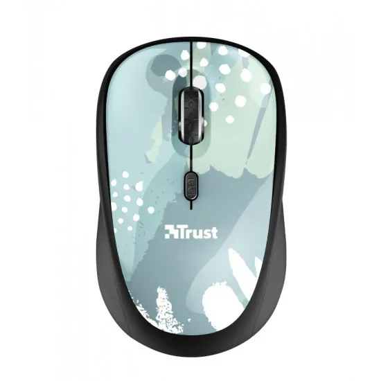 Мышь беспроводная Trust Yvi Wireless Mouse Blue brush