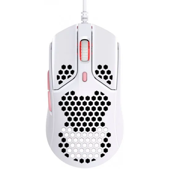 Mouse cu fir HyperX Pulsefire Haste White/Pink