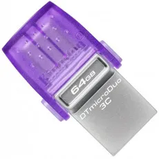 USB накопитель Kingston DataTraveler microDuo 3C, 64 ГБ, Purple (DTDUO3CG3/64GB)