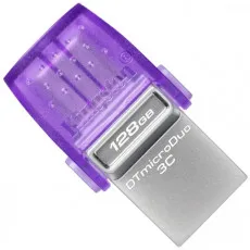 USB накопитель Kingston DataTraveler microDuo 3C, 128 ГБ, Purple (DTDUO3CG3/128GB)