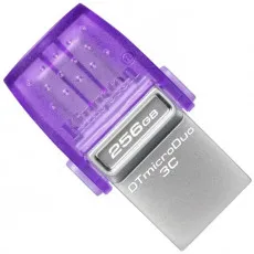 USB накопитель Kingston DataTraveler microDuo 3C, 256 ГБ, Purple (DTDUO3CG3/256GB)