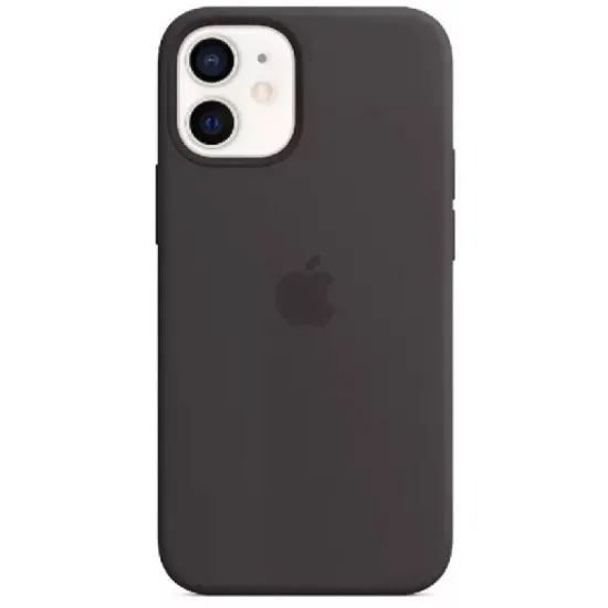 Husă Helmet Liquid Silicone pentru iPhone 12 Mini, Black