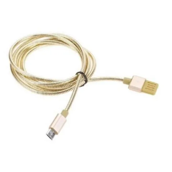 Кабель WK Desing Zinc Alloy USB 2.0/micro-USB, Gold (WDC-039UMUGO)