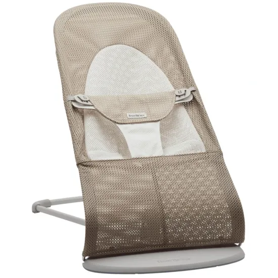 Шезлонг-качалка BabyBjorn Balance Soft Beige/White, Mesh