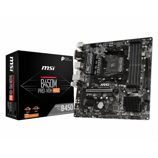 Placă de bază MSI B450M PRO-VDH MAX (AM4/AMD B450)
