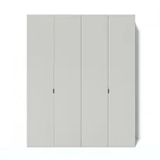 Dulap Fabrik Home Hardy 4 uși, 180x55x220 cm, Gray Mat