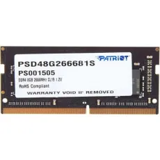 Модуль памяти DDR4 8GB Patriot Signature Line PSD48G266681S (SO-DIMM/2666 МГц)