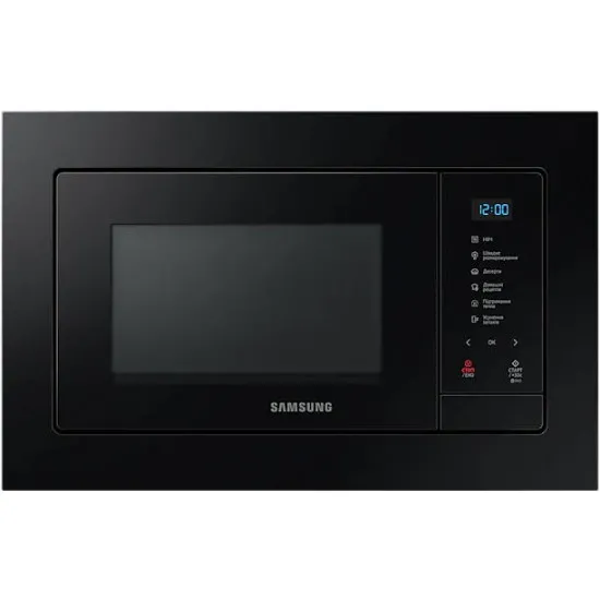 СВЧ-печь встраиваемая Samsung MS23A7118AK/BW Black (23 л/800 Вт)