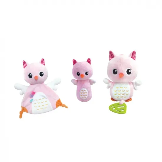 Noriel Bebe INT6382 Погремушка Bufnitele Prietenoase Roz