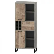 Vitrina Sokme Bari 3D (82 cm), Woodcon / Oak Grunge Vitrina Sokme Bari 3D (82 cm), Woodcon / Oak Grunge