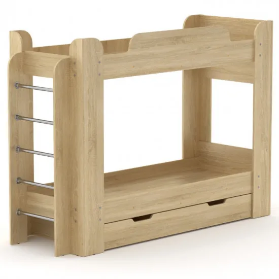 Детская кровать Kompanit Твикс, 70 x 190 см, Дуб сонома