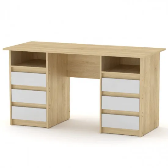 Masă calculator Kompanit Decan-3, Oak Sonoma/White