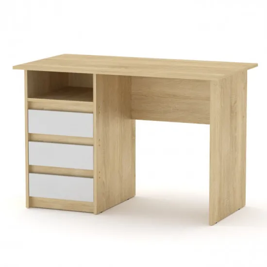 Masă calculator Kompanit Decan, Oak Sonoma/White