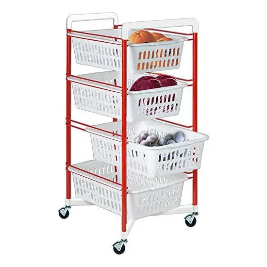 Etajeră Artex 13.20.14 White/Red