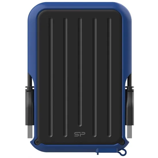 HDD внешний Silicon Power Armor A66 SP020TBPHD66SS3B Black/Blue (2000 ГБ)