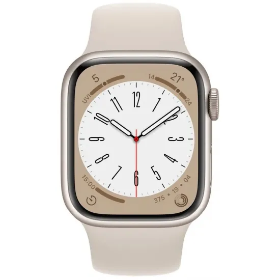 Смарт-часы Apple Watch Series 8 45mm Aluminium Case with Starlight Sport Band