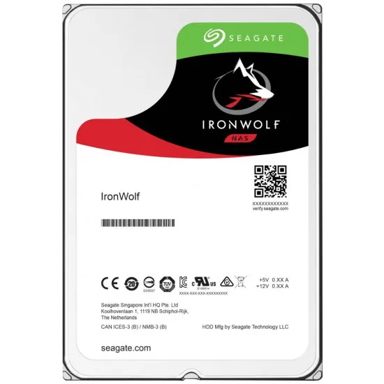 3.5" Жесткий диск 8 TB Seagate IronWolf, 7200 rpm, 256 MB, SATA III (ST8000VN004)