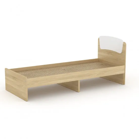 Кровать Kompanit Классика 80, 80 x 200 см, Дуб сонома/Нимфея альба