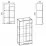 Dulap de perete Kompanit МГ-3, 57,6x31,6x110 cm, White