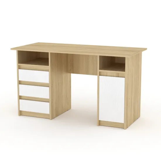 Masă calculator Kompanit Decan-2, Sonoma / White