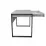 Masă oficiu DP Small, cu sertar, Gray