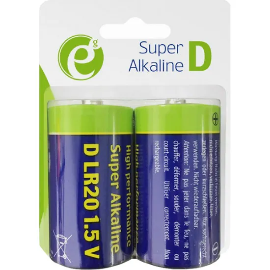 Батарейки EnerGenie 2xD (EG-BA-LR20-01)
