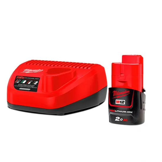 Set acumulator È?i încÄ?rcÄ?tor Milwaukee M12NRG-201 (4933451900)