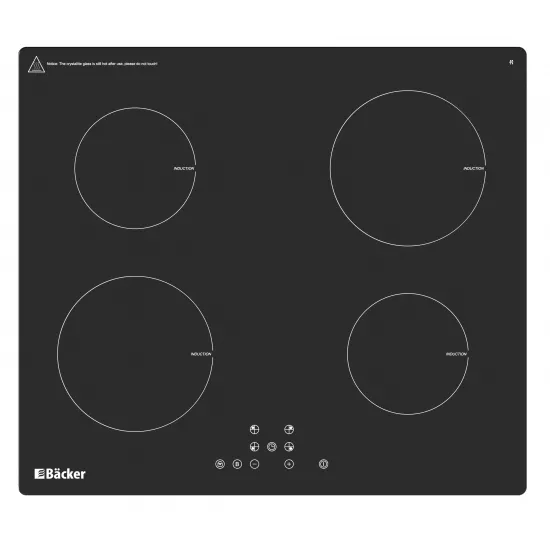 Plită cu inducţie Backer BIN60X4 Induction Black