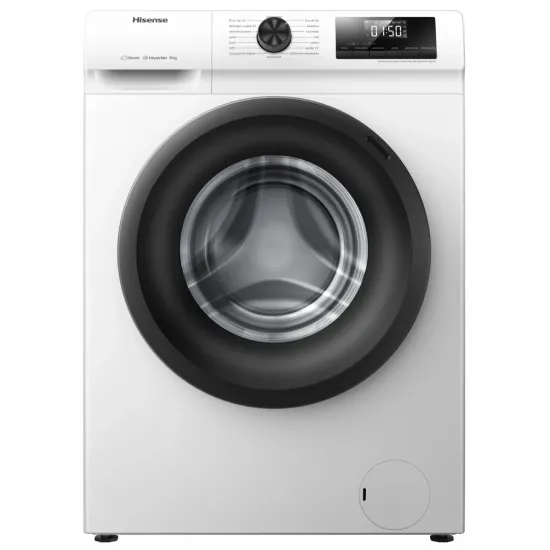 Maşină de spălat Hisense WFQP8014EVM White/Black (8 kg)