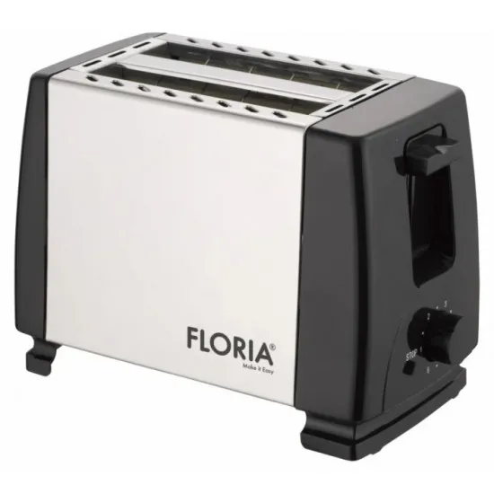 Prăjitor de pâine Floria ZLN1840 Black/Grey (700 W)