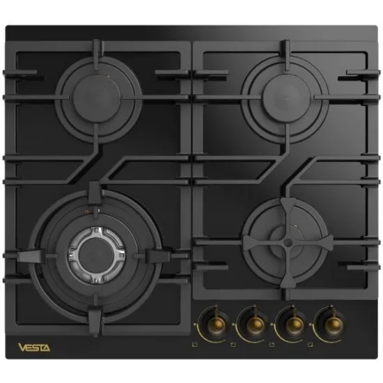 Панель газовая Vesta BH6060IСG/RBL Black