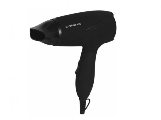 Компактный фен POLARIS PHD1467T, 1400 Вт, Black