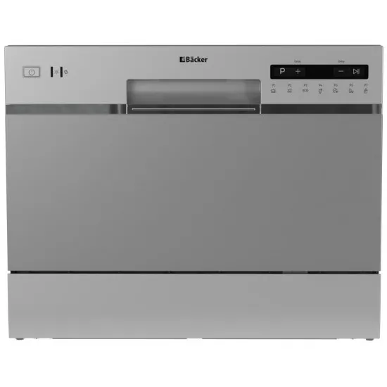 MaÅ?ina de spalat vase compactÄ? Backer WQP6-3602I S Gray