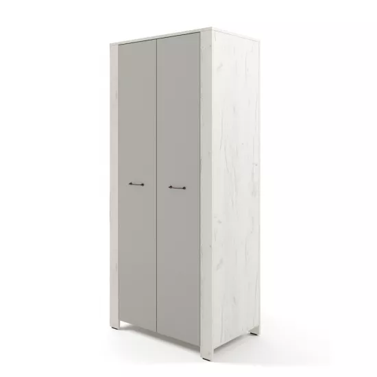 Dulap ML-Mobila Vega 2D (90 cm) bară, Stejar craft alb / Sur