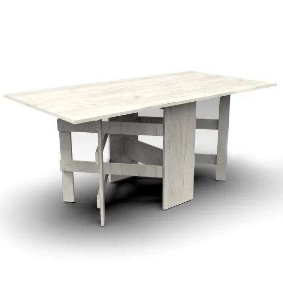 Masă pentru bucătărie ML-Mobila 88x170, Stejar craft alb