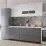 Bucatarie ML-Mobila AGT 2.0 m, Alb / Antracit/ Alb
