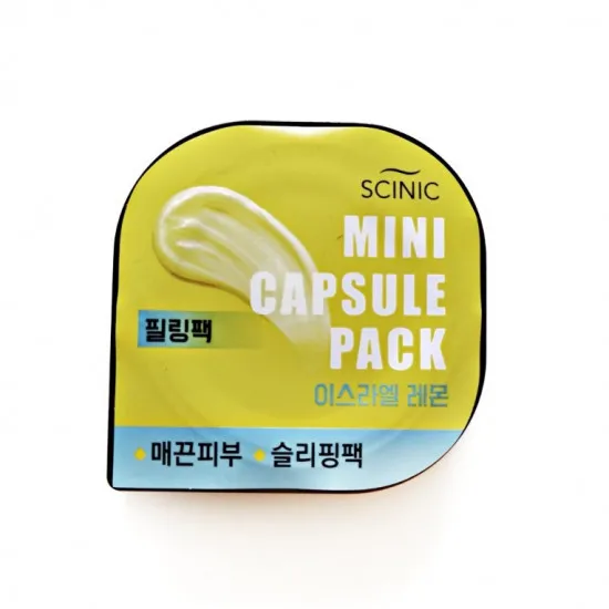 Scinic Mini Capsule Pack (Israeli Lemon) - Masca pentru fata cu extract de Lamie