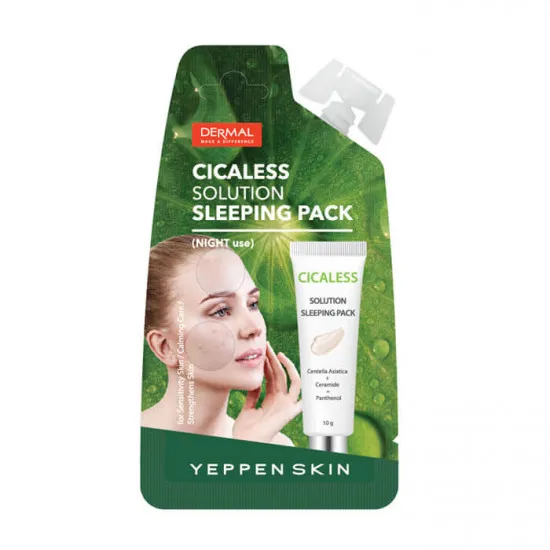 Yeppen Skin Cicaless Solution Sleeping Pack - Masca faciala pentru calmare cu extract de Cica
