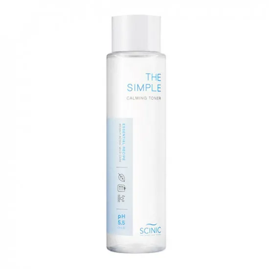 Scinic The Simple Calming Toner - Toner pentru fața cu aciditate scăzută