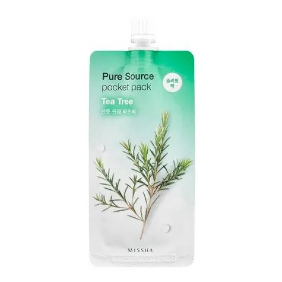 Missha Pure Source Pocket Pack (Tea Tree) - Masca faciala cu extract de Arbore de Ceai