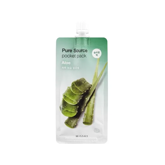 Missha Pure Source Pocket Pack (Aloe) - Masca faciala cu extract de Aloe