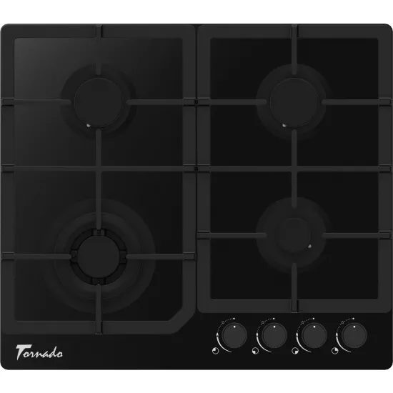 Plită gaz Tornado YOL-4025WOK BL Black