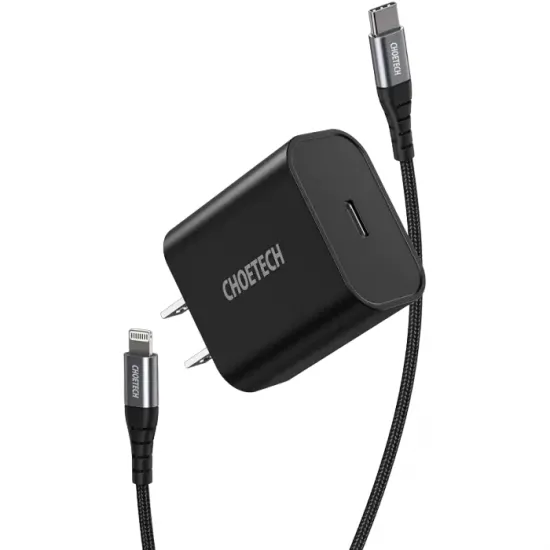 Ã?ncÄ?rcÄ?tor Choetech Q5004 20 W, Black (Lightning)