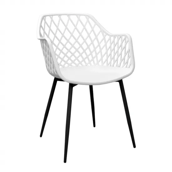 Стул Decoprim SL-7019, White/Black Legs
