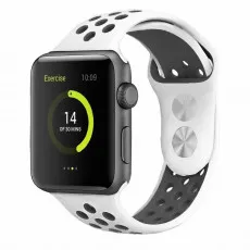 Ремешок Helmet Apple Watch 38/40mm White/Black (силикон) Ремешок Helmet Apple Watch 38/40mm White/Black (силикон)