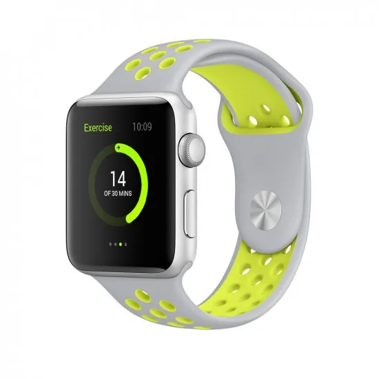 CureluÈ?Ä? Helmet Apple Watch 42/44mm M/L Gray/Yellow (silicon)