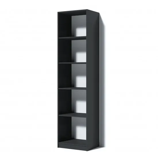 Стеллаж FabrikHome Office Line №5 (50 см), Чёрный ясень ясень