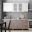 Bucatarie ML-Mobila Provans 2.0 m, Alb / Capuccino / Alb