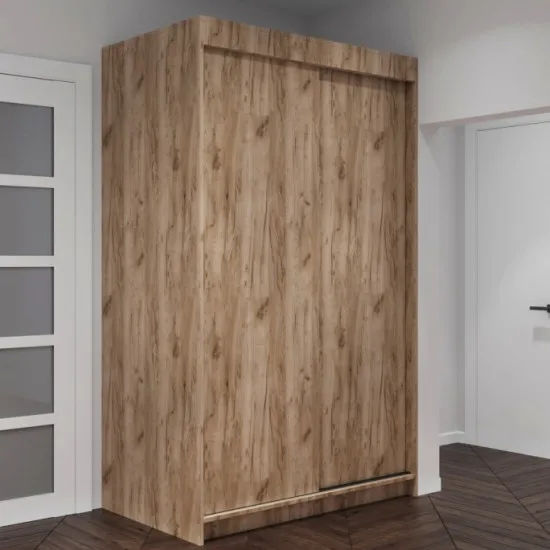 Dulap-cupeu ML-Mobila ML-1 (140 cm), Stejar auriu
